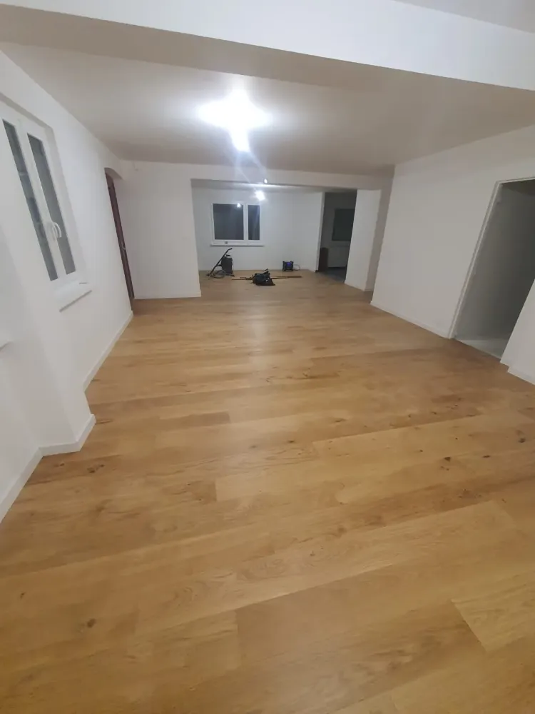 Pose d'un parquet contrecollé à Stutzheim (3webp