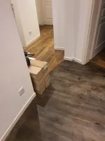 Avant - Pose d'un parquet contrecollé à Strasbourg (2webp