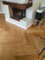 Pose d'un parquet bâton rompu à Eckbolsheim (1webp