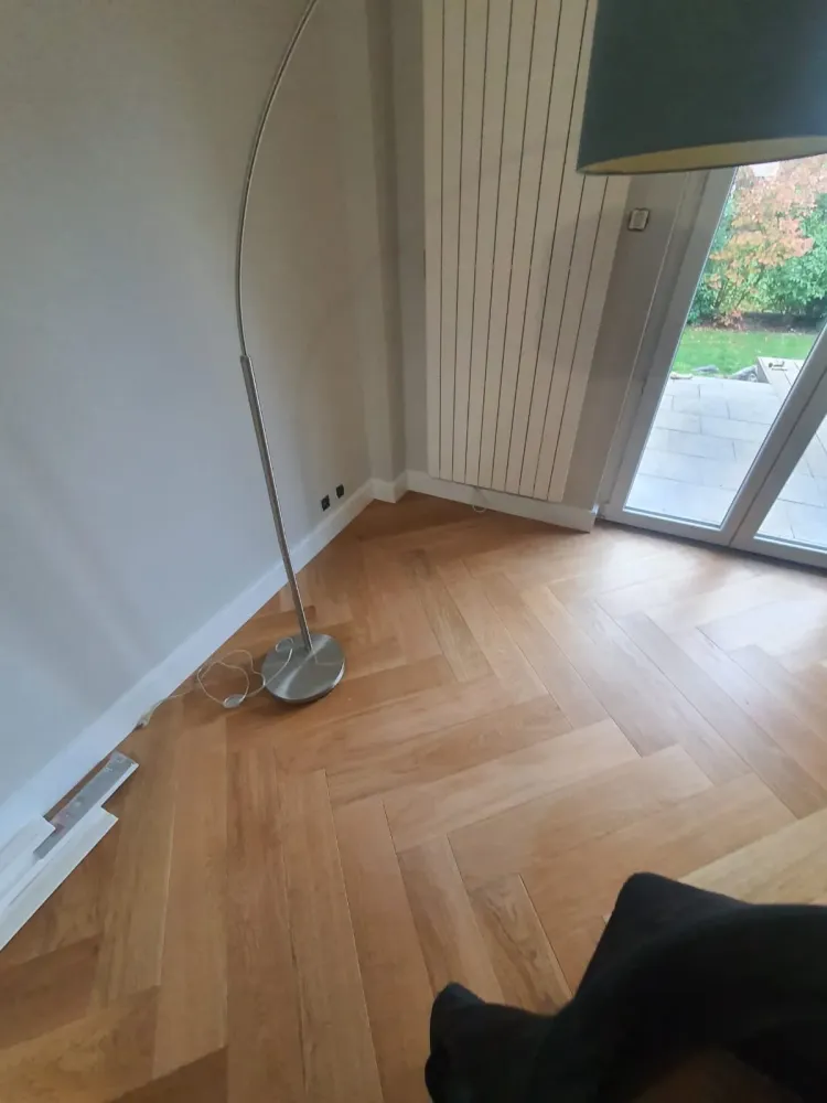 Pose d'un parquet bâton rompu à Eckbolsheim (2webp