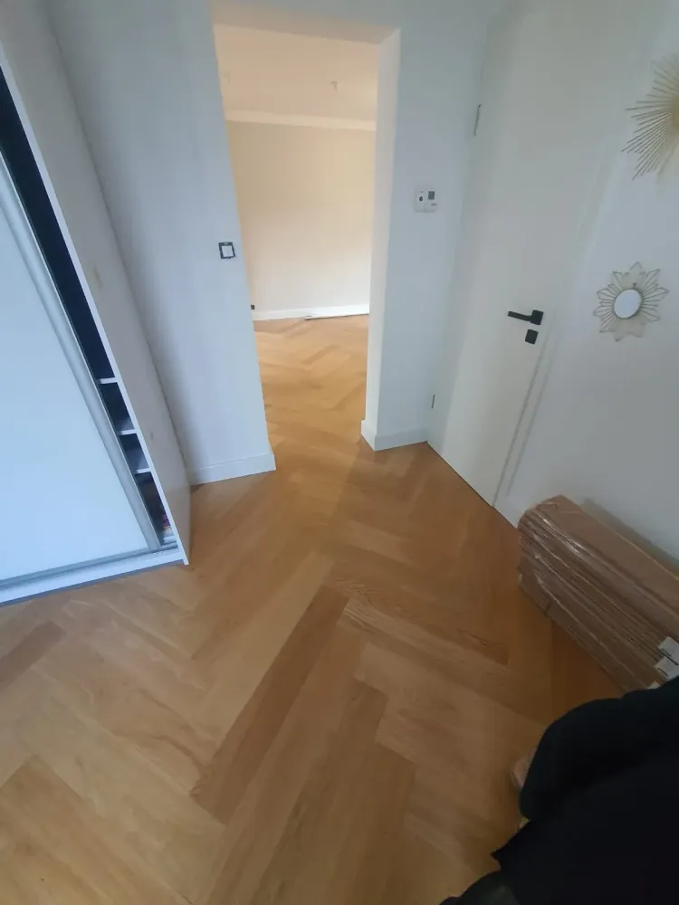 Pose d'un parquet bâton rompu à Eckbolsheim (4webp