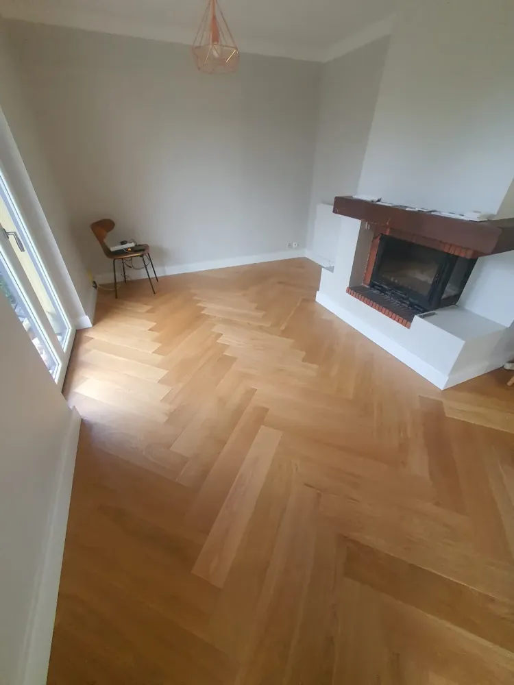 Pose d'un parquet bâton rompu à Eckbolsheim (5webp