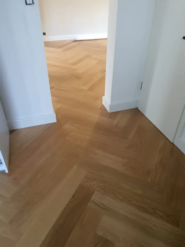 Pose d'un parquet bâton rompu à Eckbolsheim (6webp