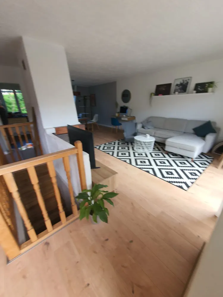 Pose d'un parquet contrecollé à Lampertheim (4webp