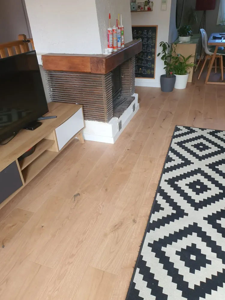 Pose d'un parquet contrecollé à Lampertheim (6webp