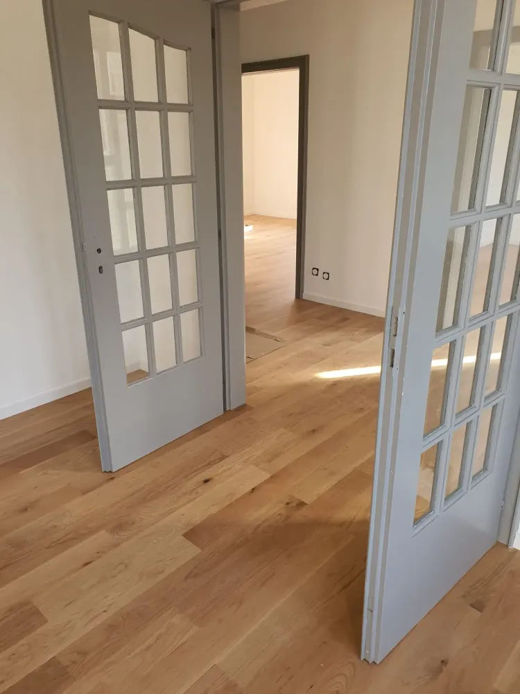 Pose d'un parquet contrecollé à Strasbourg (3webp