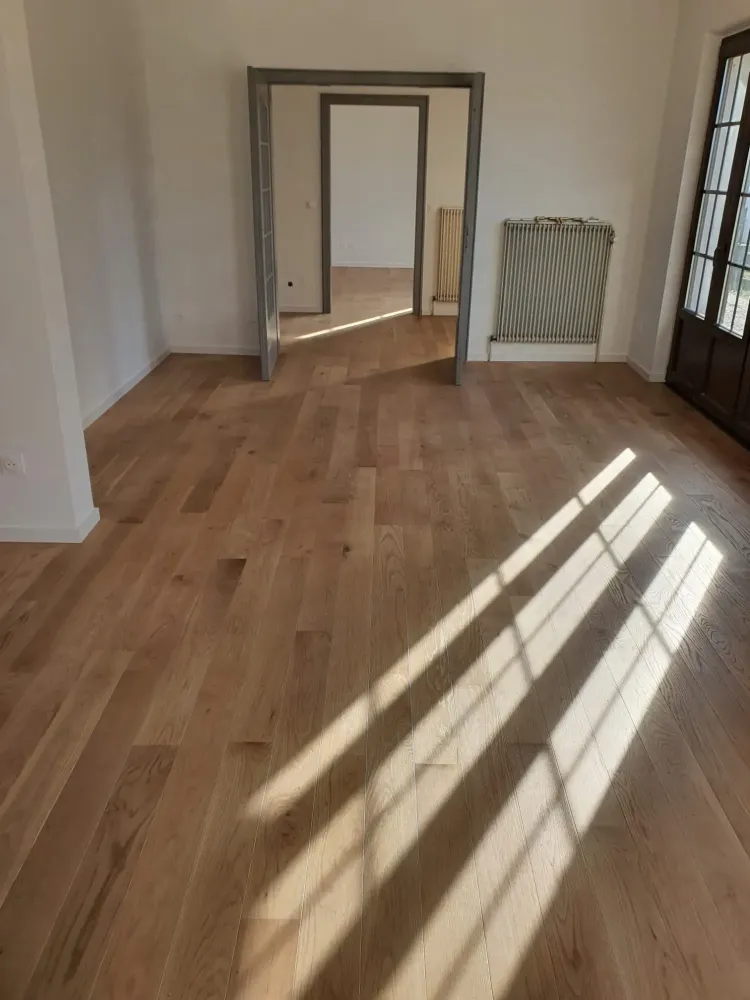 Pose d'un parquet contrecollé à Strasbourg (4webp
