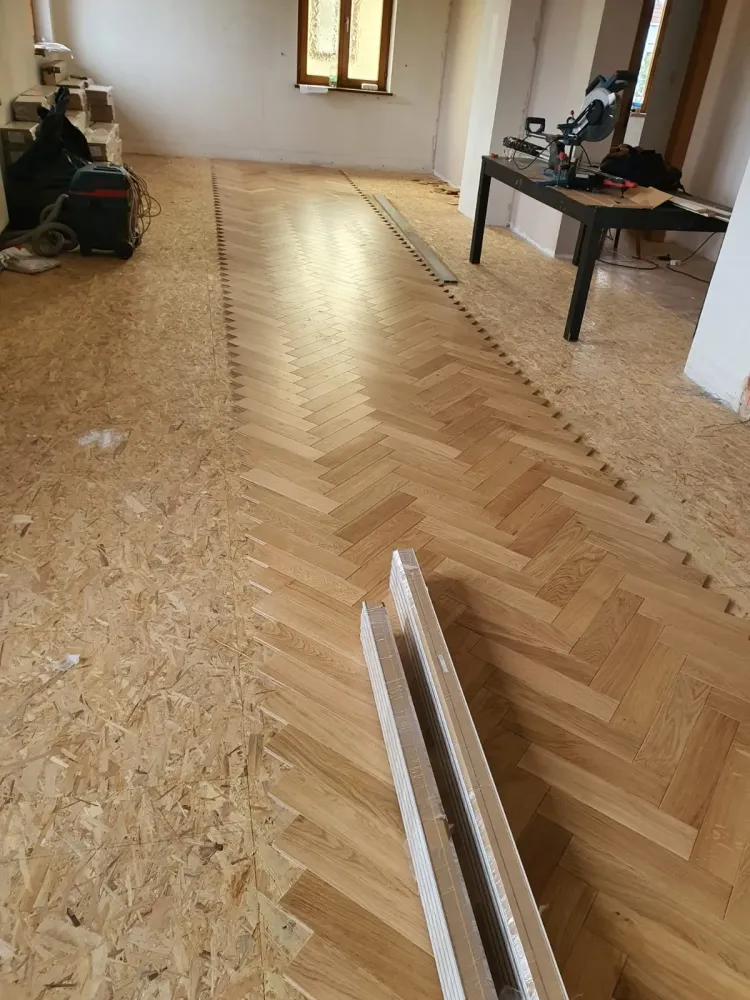 Étapes : Pose de parquet