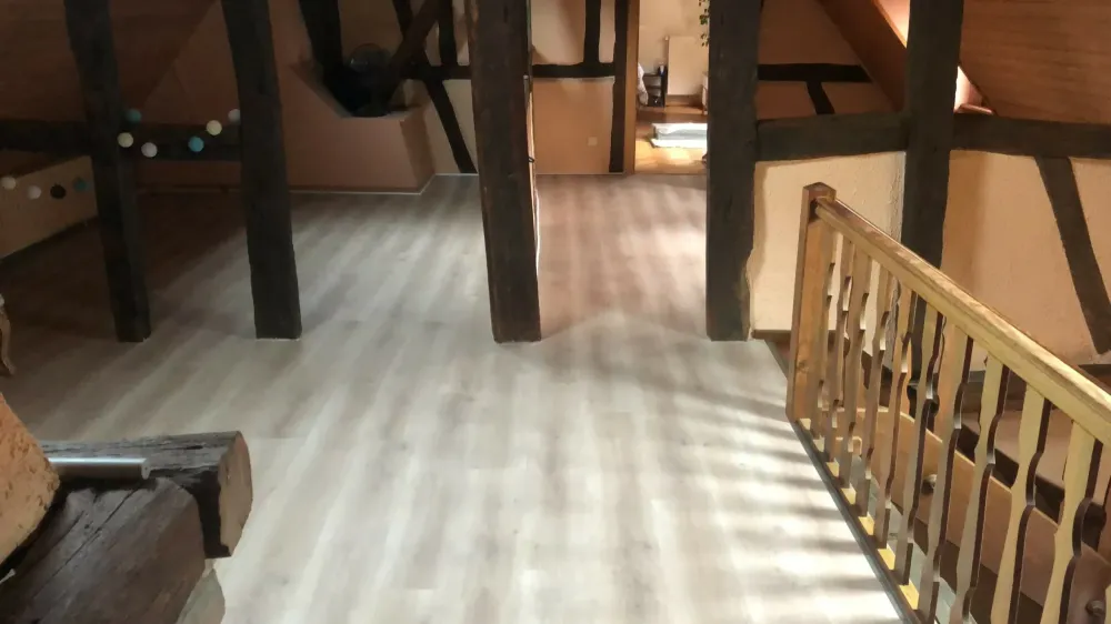 Pose d'un parquet aspect brut à Scherwiller (7)webp