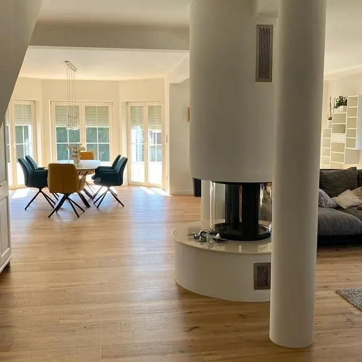 Pose d'un parquet contrecollé cottage naturel (2)