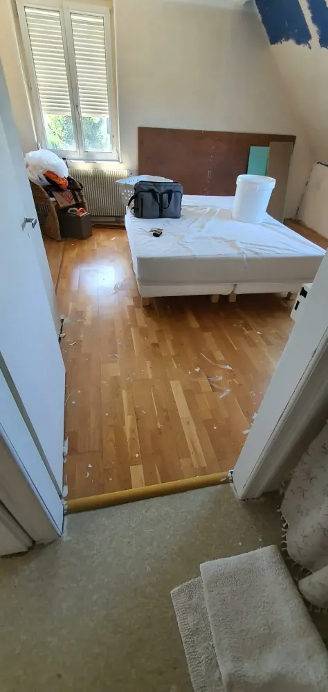 Pose d'un stratifié à Duttlenheim