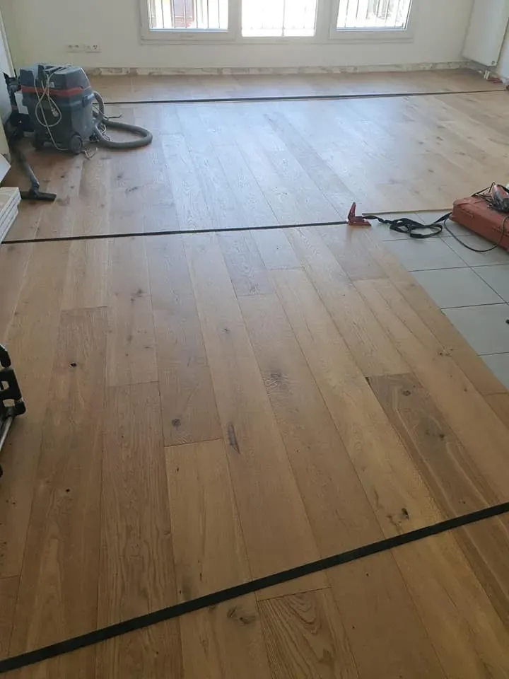 Pose d'un parquet contrecollé Lamett à Strasbourg (6webp