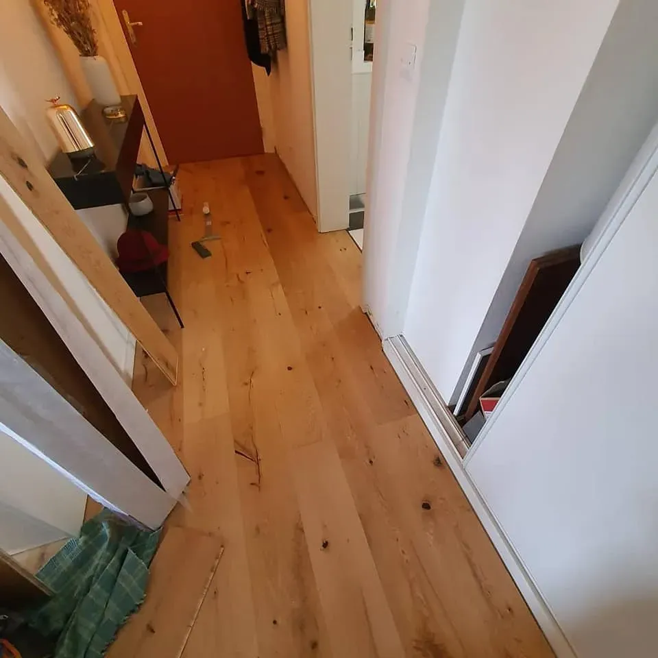 Pose d’un parquet chêne massif à Truchtersheim webp