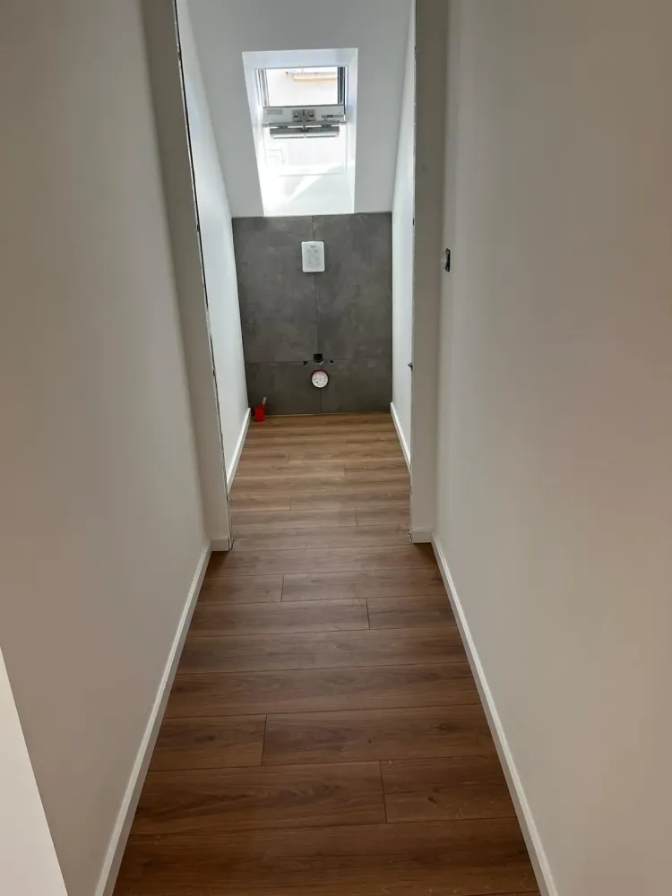 Pose d'un stratifié à Oberschaeffolsheim