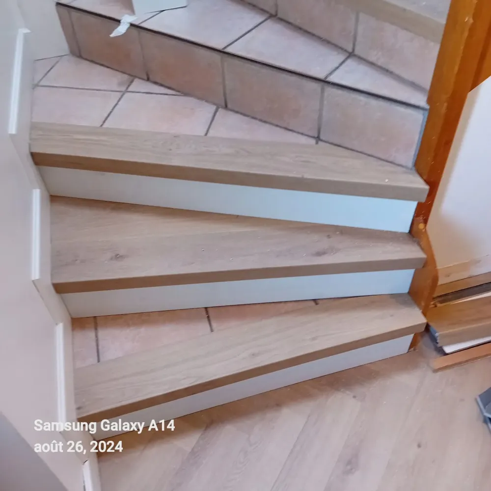 Réalisation d'un habillage d'escalier à Mulhouse (1webp