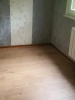 Pose d'un stratifié à Sparbach