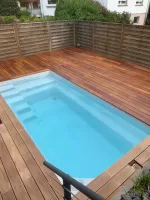 Pose d'une terrasse en cumaru