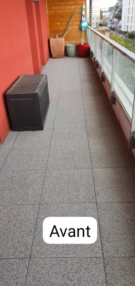 Pose d'une terrasse