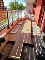 Pose d'une terrasse à Bischheim
