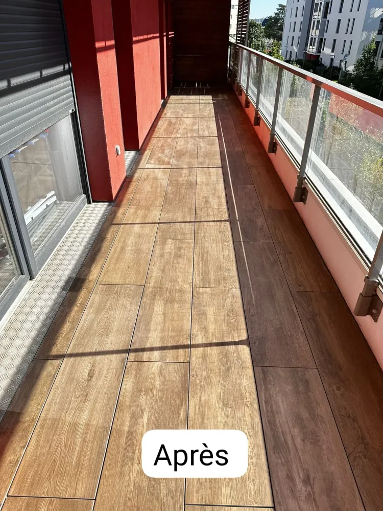 Pose d'une terrasse à Bischheim