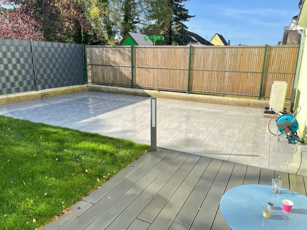 Pose d'une terrasse à Wintershouse