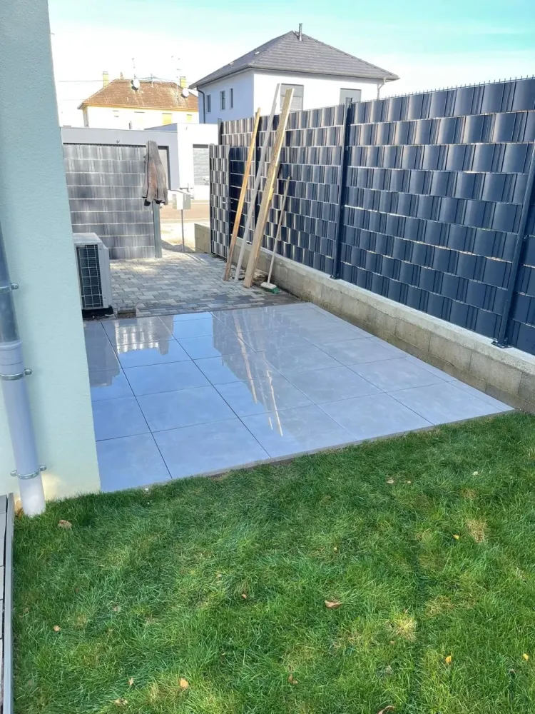 Pose d'une terrasse à Wintershouse