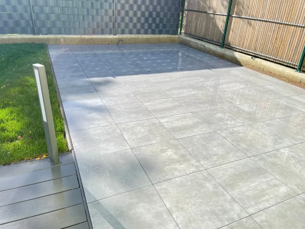 Pose d'une terrasse à Wintershouse