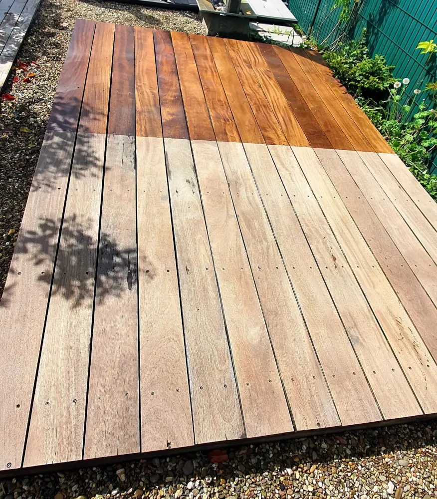 Nettoyage d’une terrasse chez Stratif