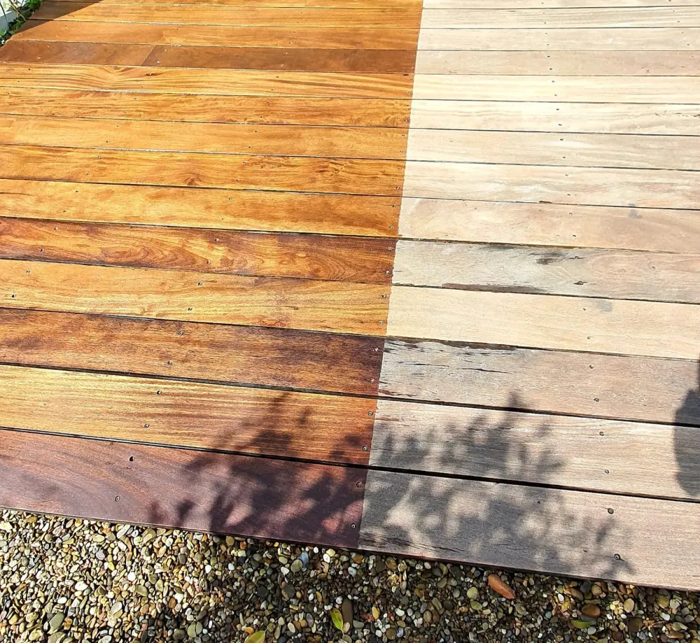 Nettoyage d’une terrasse chez Stratif