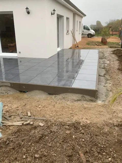 Pose d’une terrasse à Gambsheim