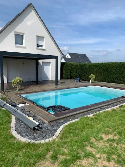 Pose d’une terrasse à Weyersheim