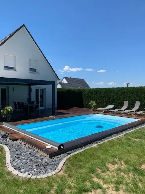 Pose d’une terrasse à Weyersheim