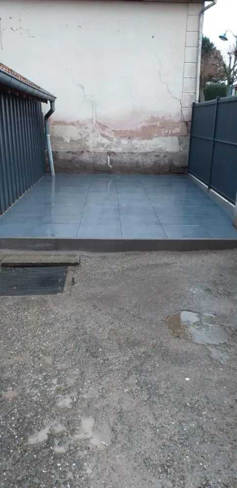 Pose d’une terrasse à Obernai