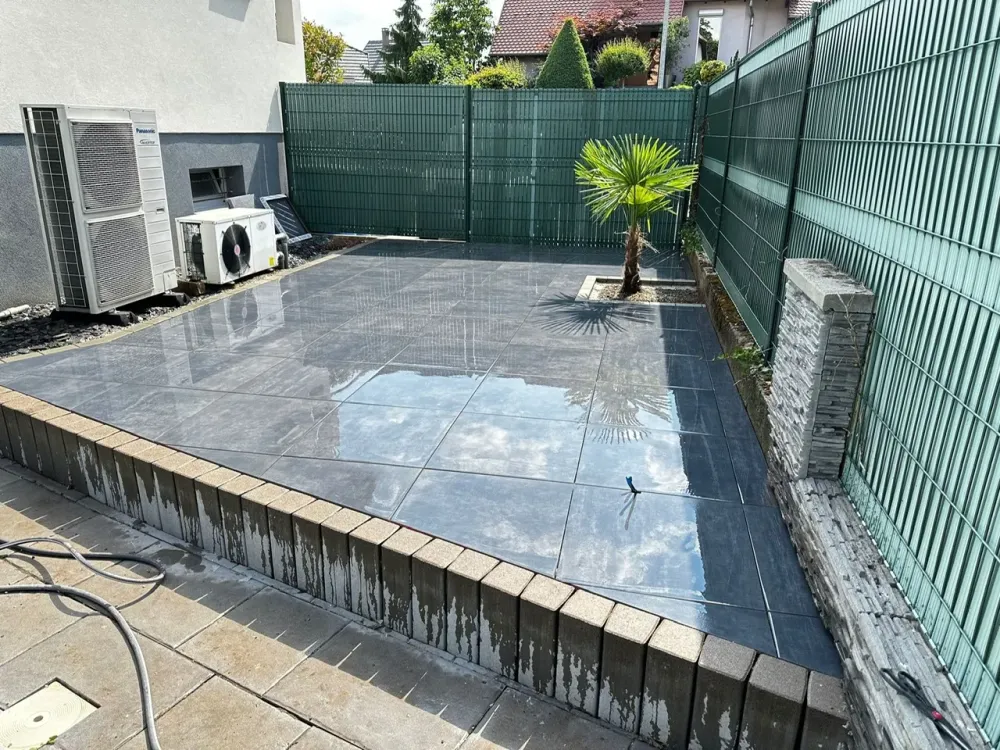 Pose d’une terrasse à Winstein