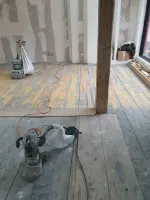 Ponçage d'un parquet à Strasbourg
