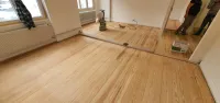 Ponçage d'un ancien parquet à Strasbourg