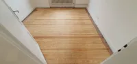 Ponçage d'un ancien parquet à Strasbourg