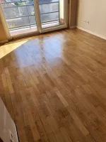 Ponçage d'un parquet & pose de plinthes à Strasbourg