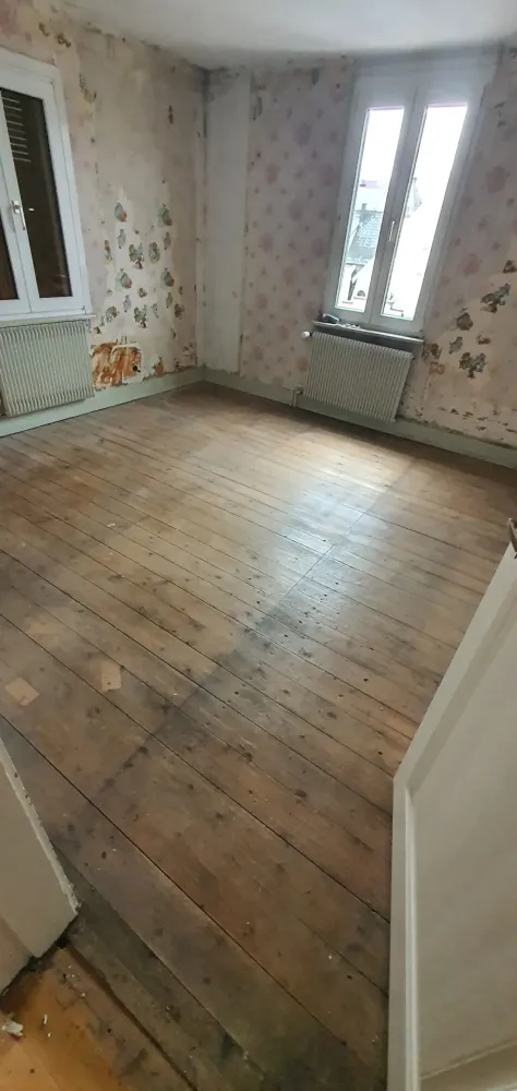 Rénovation et ponçage d’un parquet à Bischeim