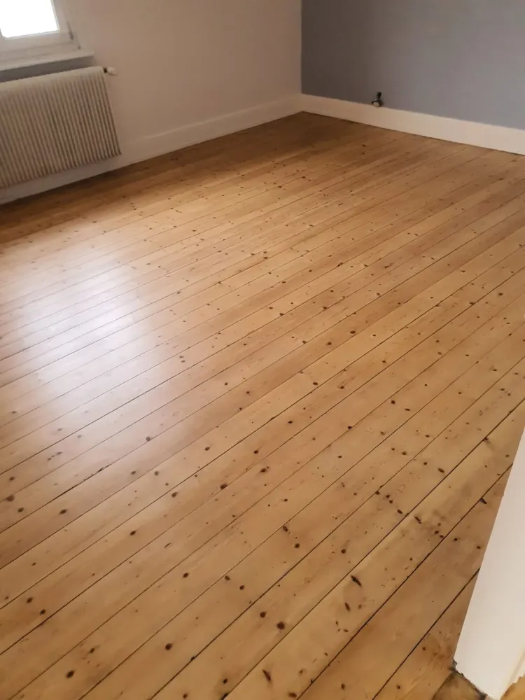 Rénovation et ponçage d’un parquet à Bischeim